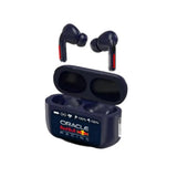 Auriculares in-ear Red Bull Racing Nitro TWS con micrófono y batería de 360mAh, diseño deportivo y color rojo brillante.