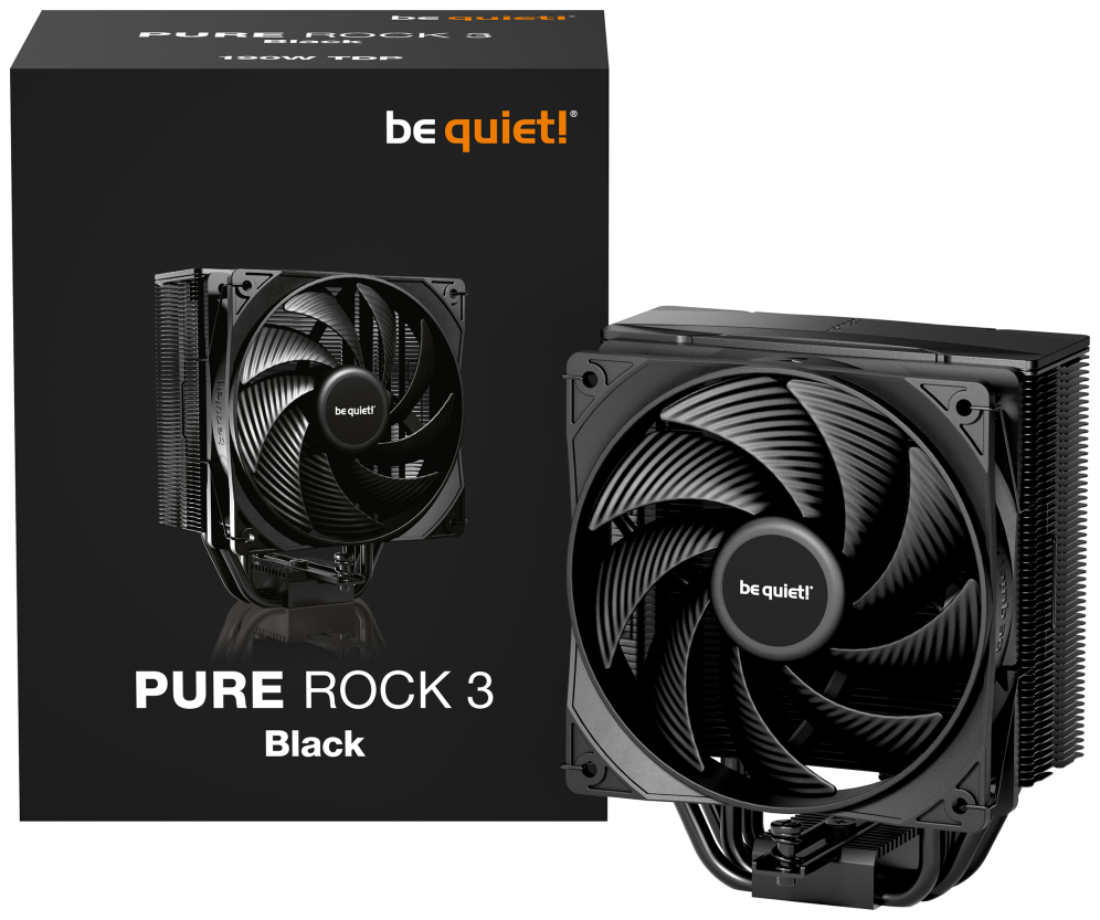 REFRIGERACION CPU BEQUIET PURE ROCK 3 BLACK - detalle