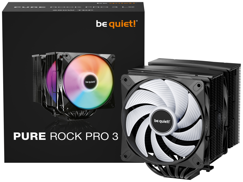 REFRIGERACION CPU BEQUIET PURE ROCK PRO 3 LX BLACK - detalle