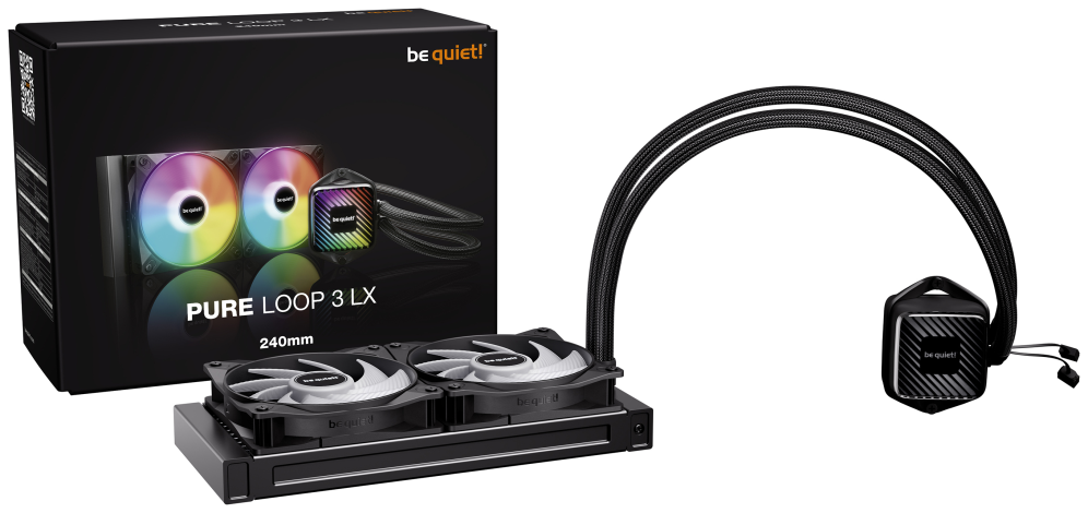 REFRIGERACION LIQUIDA BE QUIET PURE LOOP 3 LX ARGB 240MM - detalle