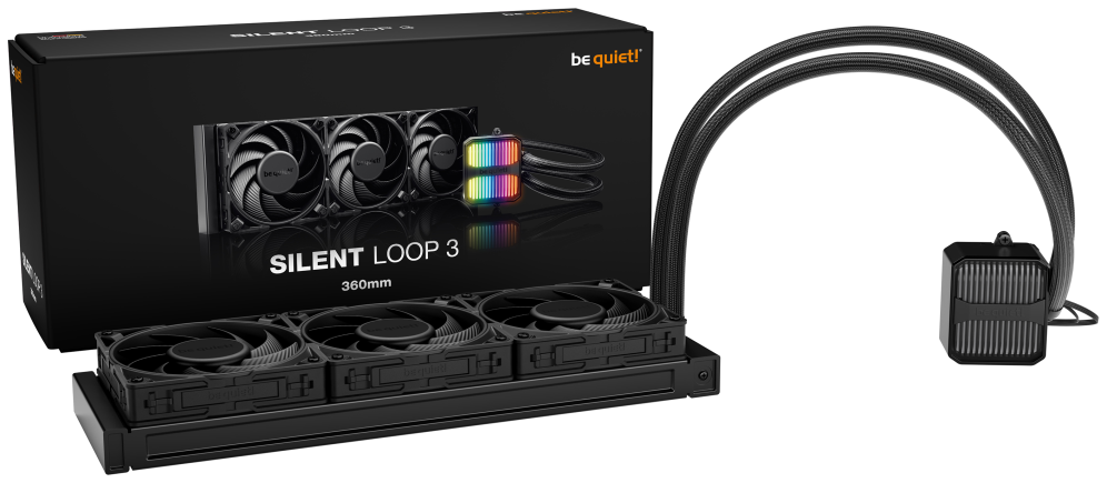 REFRIGERACION LIQUIDA BE QUIET SILENT LOOP 3 360MM - detalle