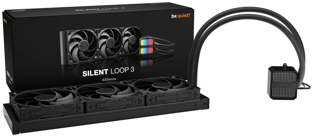REFRIGERACION LIQUIDA BE QUIET SILENT LOOP 3 420MM - detalle