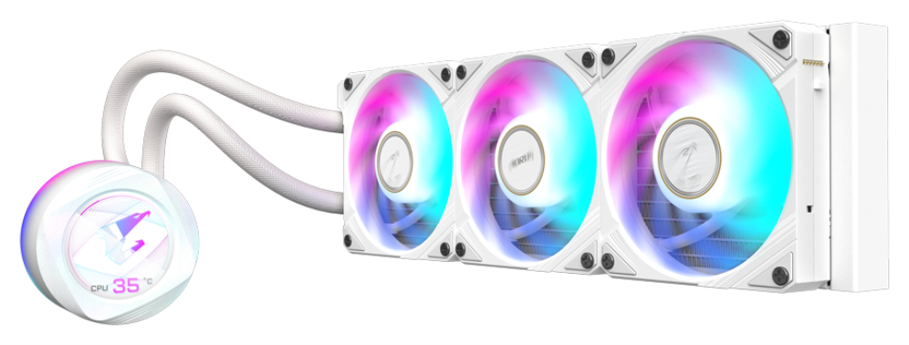 REFRIGERACION LIQUIDA CPU GIGABYTE AORUS WATERFORCE 360 BLANCO ARGB - detalle