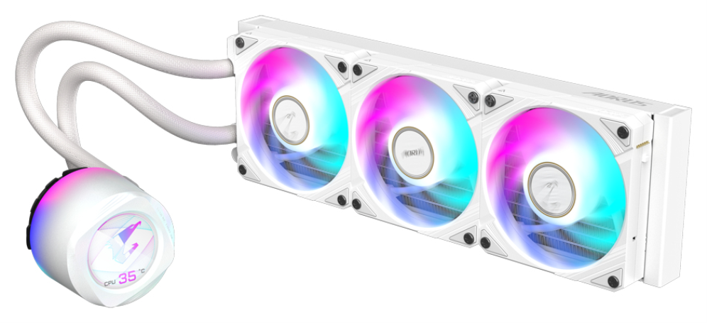 REFRIGERACION LIQUIDA CPU GIGABYTE AORUS WATERFORCE 360 BLANCO ARGB - detalle