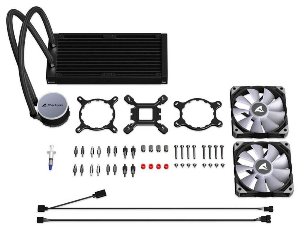 REFRIGERACION LIQUIDA CPU SHARKOON S70 RGB - detalle