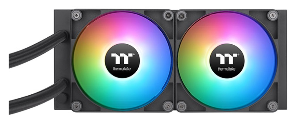 REFRIGERACION LIQUIDA CPU THERMALTAKE TH240 V2 2X120MM ARGB NEGRO - detalle
