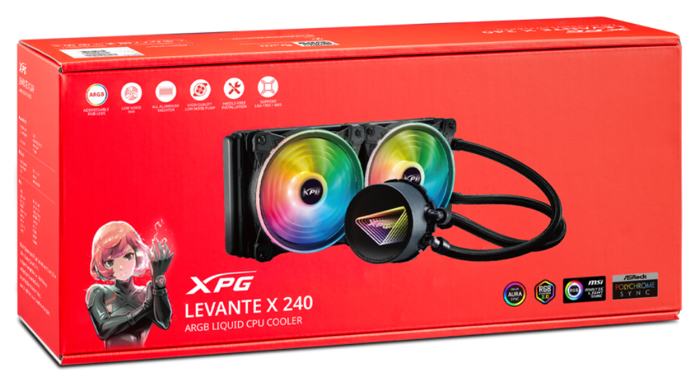 REFRIGERACION LIQUIDA XPG LEVANTEX240-BKCWW - detalle