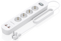 REGLETA ENCHUFES AISENS MULTIFUNCION 4 TOMAS+2xUSB-C 2xUSB-A 1.4M BLANCO