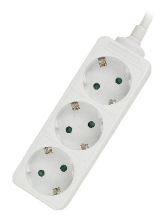 REGLETA EWENT 3 TOMAS SHUKO 16A ENCHUFE BLANCO - detalle
