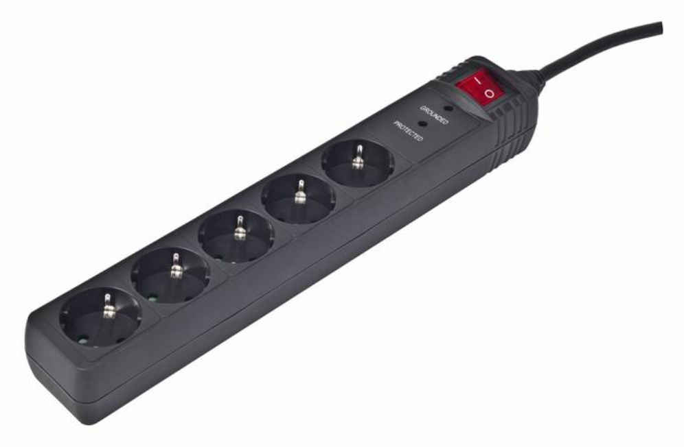 REGLETA GEMBIRD 5 TOMAS PROTECCION ANTIPICOS NEGRO 3M
