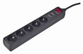 REGLETA GEMBIRD 5 TOMAS PROTECCION ANTIPICOS NEGRO 3M