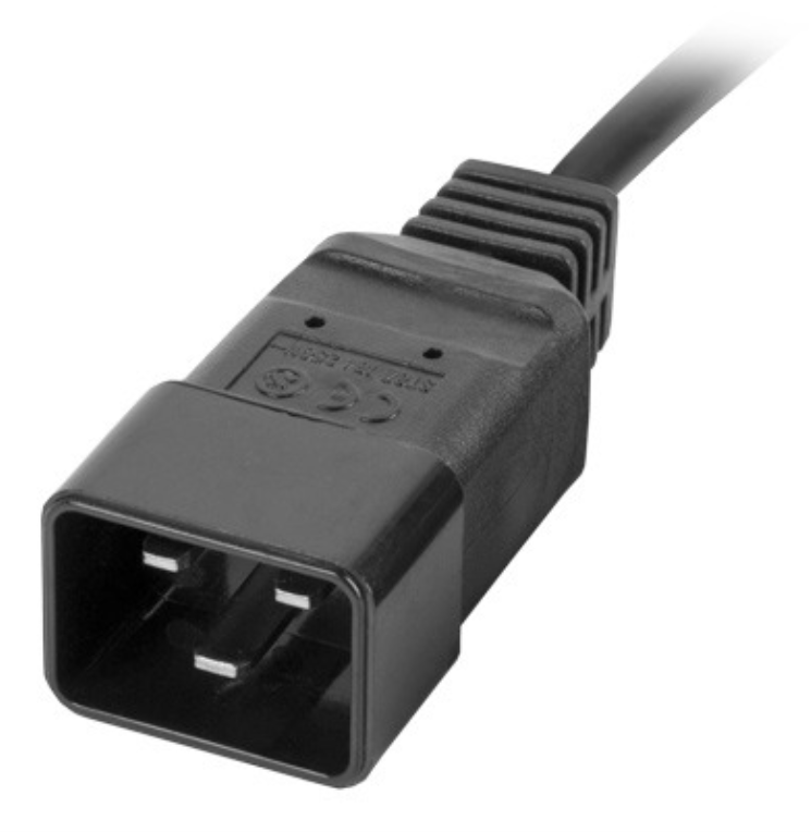 REGLETA LANBERG 1U 16A RACK 19 8X SOCKET IEC C13 NEGRO 2M - detalle