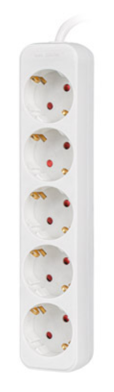 REGLETA LANBERG 5 TOMAS SCHUKO BLANCA 3M - detalle