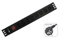 REGLETA RACK WP 19" 8 TOMAS VDE ENCHUFE SCHUKO