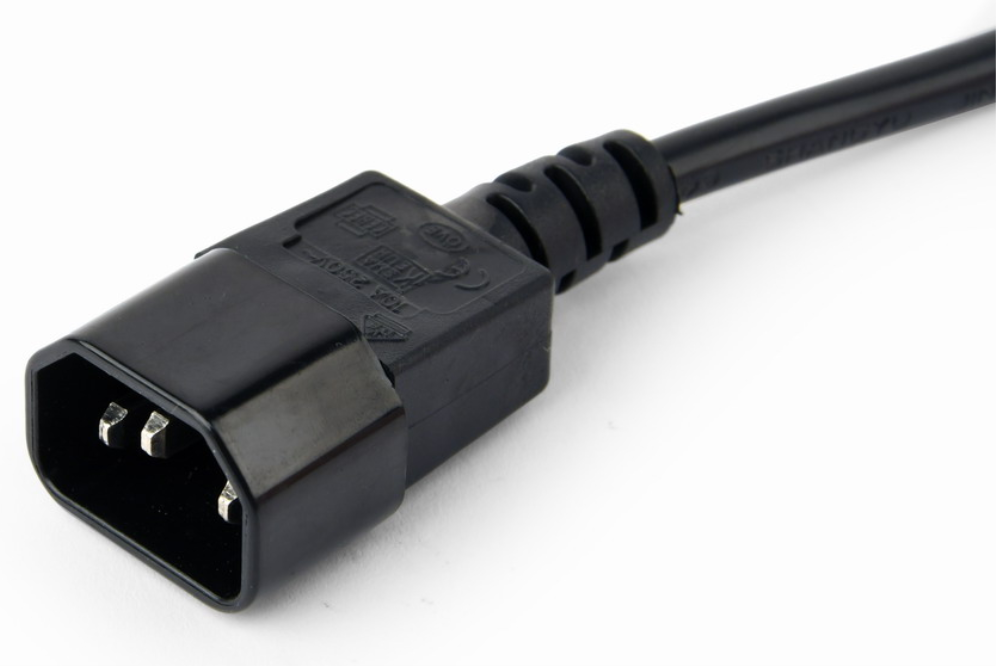 REGLETA SAI GEMBIRD 3 SCHUKO INTER CON FUSIBLE 10 A ENC C14 CABLE 0 6 M NEGRO - detalle