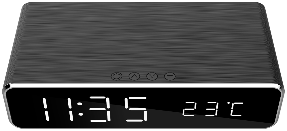 RELOJ DESPERTADOR GEMBIRD CON FUNCION DE CARGA INALMBRICA - detalle