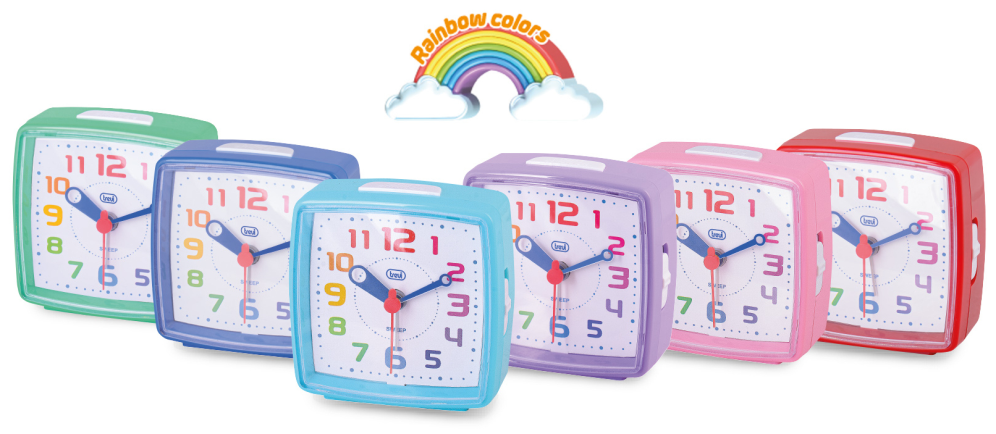 RELOJ DESPERTADOR NIÑOS TREVI SL 3047 RAINBOW ALARM MIX COLOR