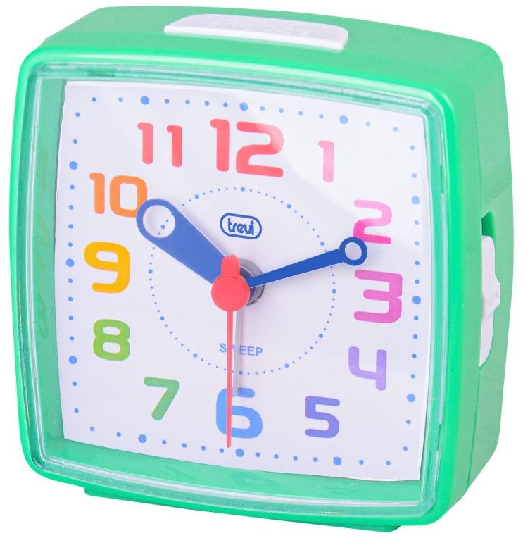 RELOJ DESPERTADOR NIÑOS TREVI SL 3047 RAINBOW ALARM MIX COLOR - detalle