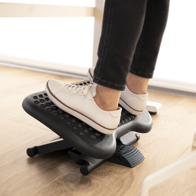 REPOSAPIES AJUSTABLE CONFORT TOOQ NEGRO - detalle
