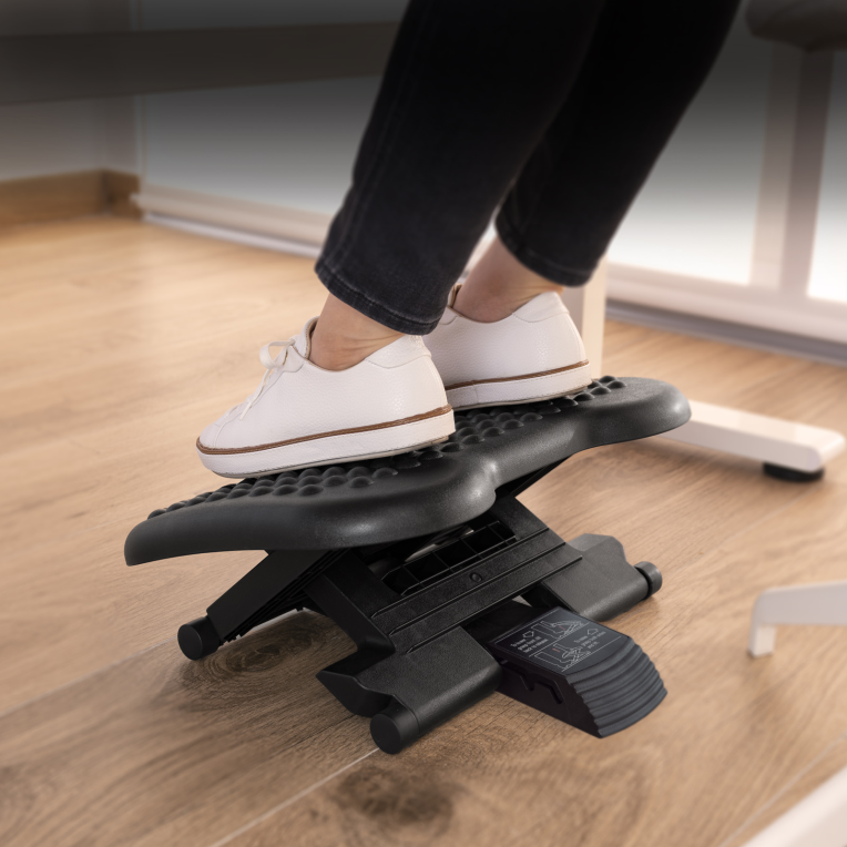 REPOSAPIES AJUSTABLE CONFORT TOOQ NEGRO - detalle
