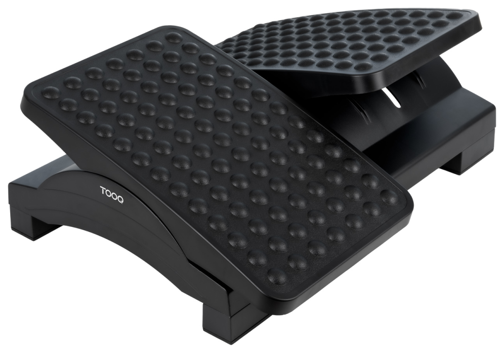 REPOSAPIES TOOQ AJUSTABLE EN ALTURA E INCLINACION NEGRO - detalle
