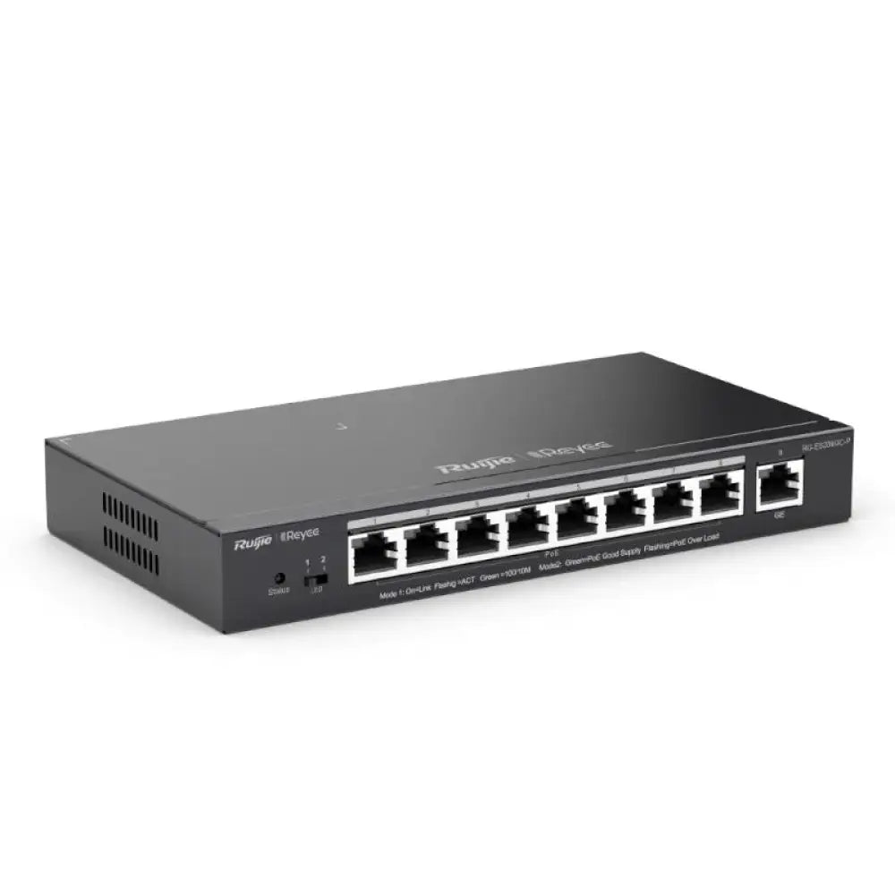 Reyee ES209GC-P Switch 9xGbE (8 PoE/POE+) 120W - detalle