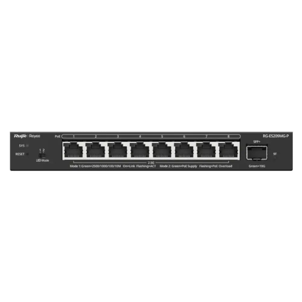 Reyee ES209MG-P Switch 5xmGB PoE 1xSFP+ 130W - detalle