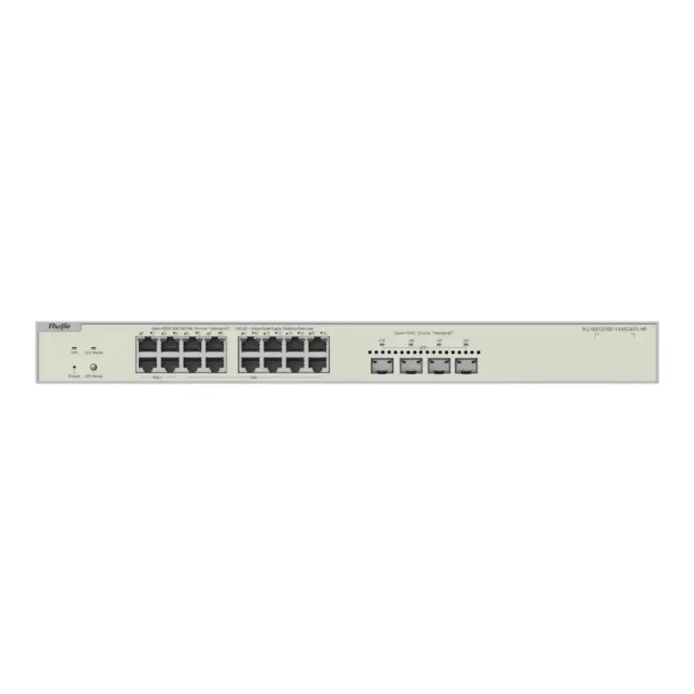 Interruptor de red en armario Ruijie NBS3300-16MG4XS-HP L2 con 16 puertos, PoE, 4 SFP+ y fuente de 370W