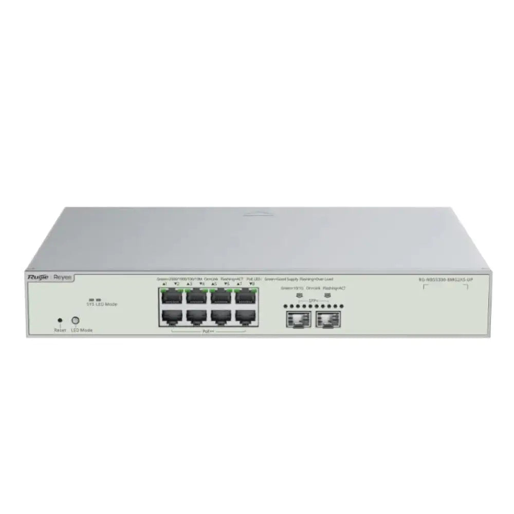 Reyee NBS5300-8MG2XS-UP L3 8xxmG HiPoE 2xSFP+ 370W