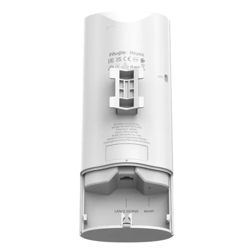 Punto de acceso WiFi outdoor Reyee RG-RAP72Pro-OD de Ruijie Networks, con antena y diseño resistente para exteriores.
