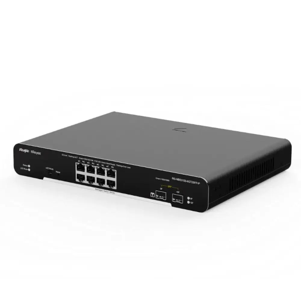 Reyee Switch L2 8xGb PoE+ 2xSFP Slots Rack - detalle