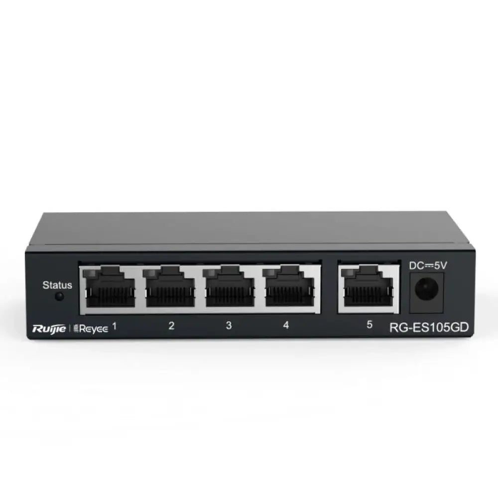 Reyee Unmanaged Switch 5xGb RJ45 Steel Case - detalle