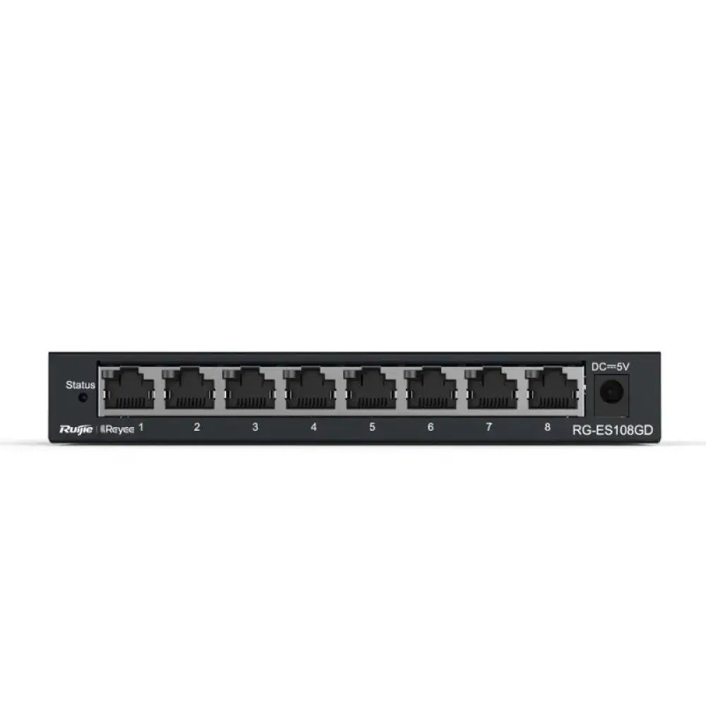 Reyee Unmanaged Switch 8xGb RJ45 Steel Case - detalle