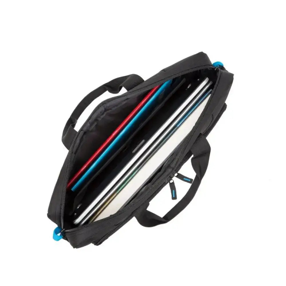 RIVACASE 8059 Black Regent II Maletín 17,3" negro - detalle