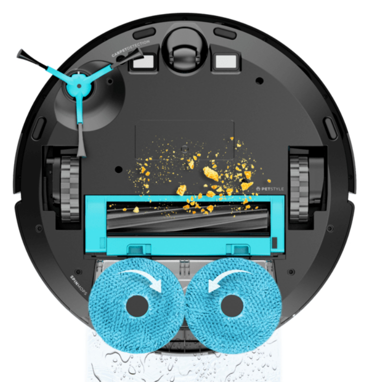 ROBOT ASPIRADOR CECOTEC CONGA 9990 AI SPIN REVOLUTION ULTRA POWER HOME - detalle