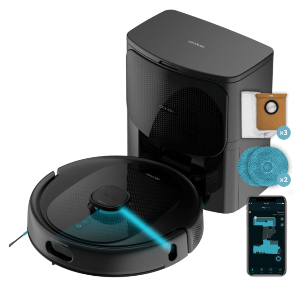 ROBOT ASPIRADOR CECOTEC CONGA 9990 AI SPIN REVOLUTION ULTRA POWER HOME - detalle