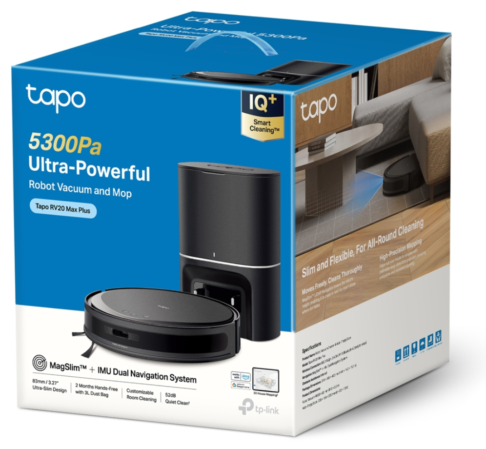 ROBOT ASPIRADOR Y FRIEGASUELOS MAGSLIM TP-LINK TAPO RV20 MAX PLUS - detalle