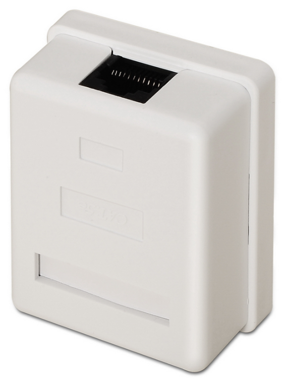 ROSETA DE SUPERFICIE AISENS RJ45 CAT.5E UTP 1 TOMA BLANCO - detalle