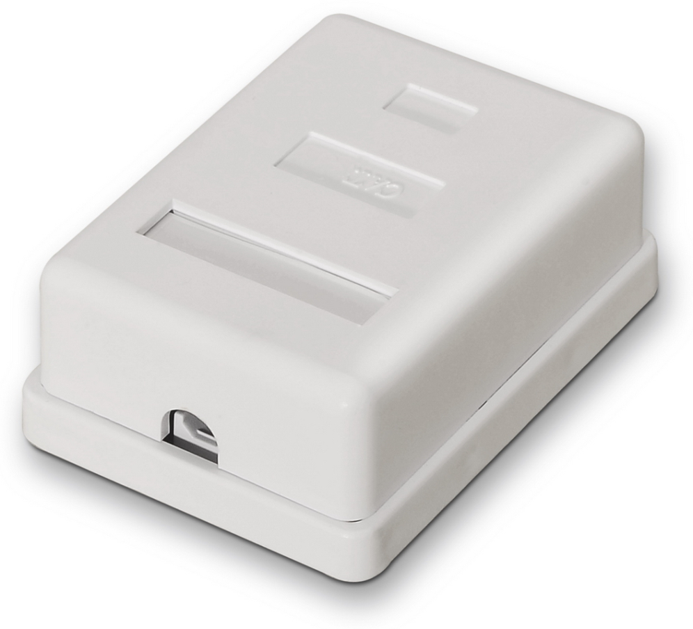 ROSETA DE SUPERFICIE AISENS RJ45 CAT.6 FTP 1 TOMA BLANCO - detalle