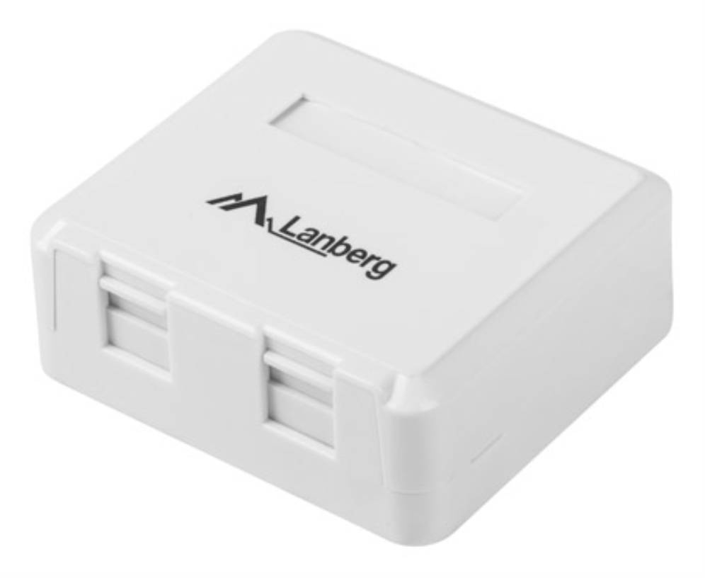 ROSETA DE SUPERFICIE LANBERG PARA 2 MODULOS KEYSTONE