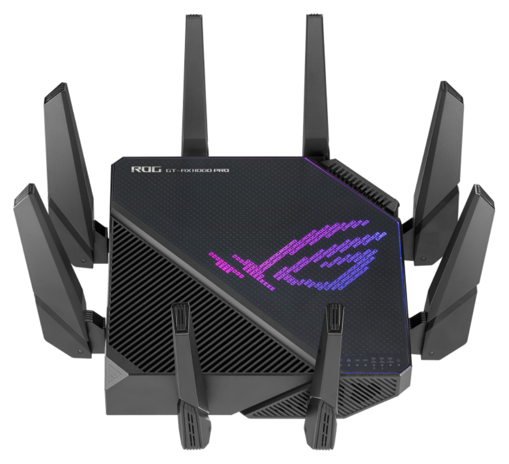 ROUTER ASUS ROG RAPTURE GT-AX11000 PRO ROUTER GAMING WIFI 6 RGB TRIBANDA - detalle