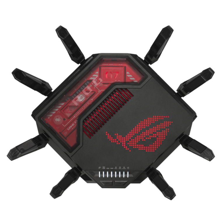 ROUTER GAMING WIFI 7 ASUS ROG RAPTURE GT-BE19000 TRIBANDA - detalle