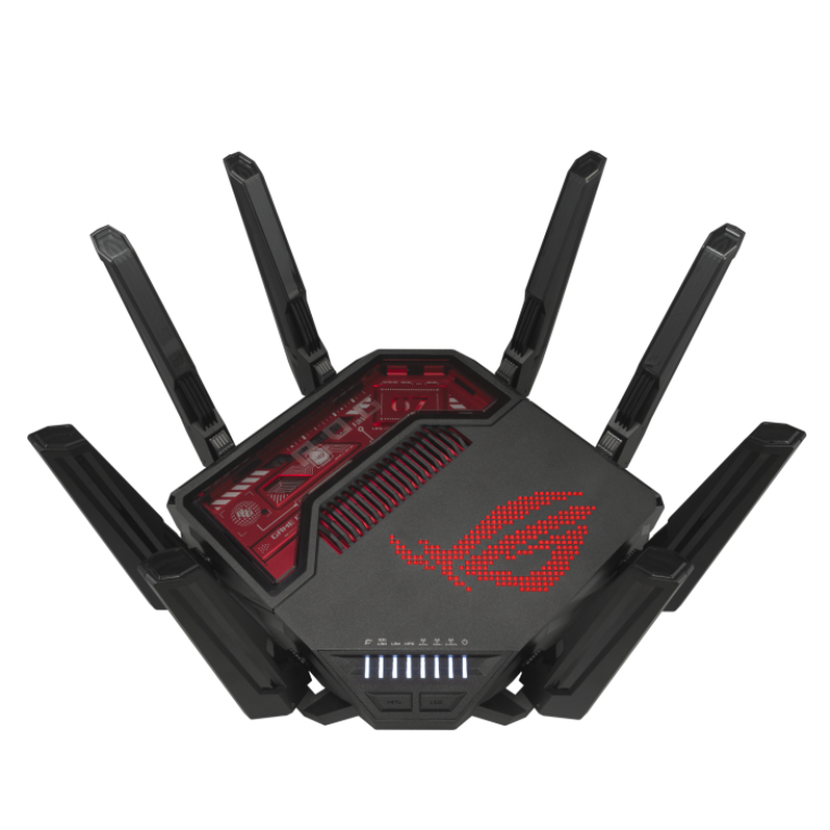 ROUTER GAMING WIFI 7 ASUS ROG RAPTURE GT-BE19000 TRIBANDA - detalle