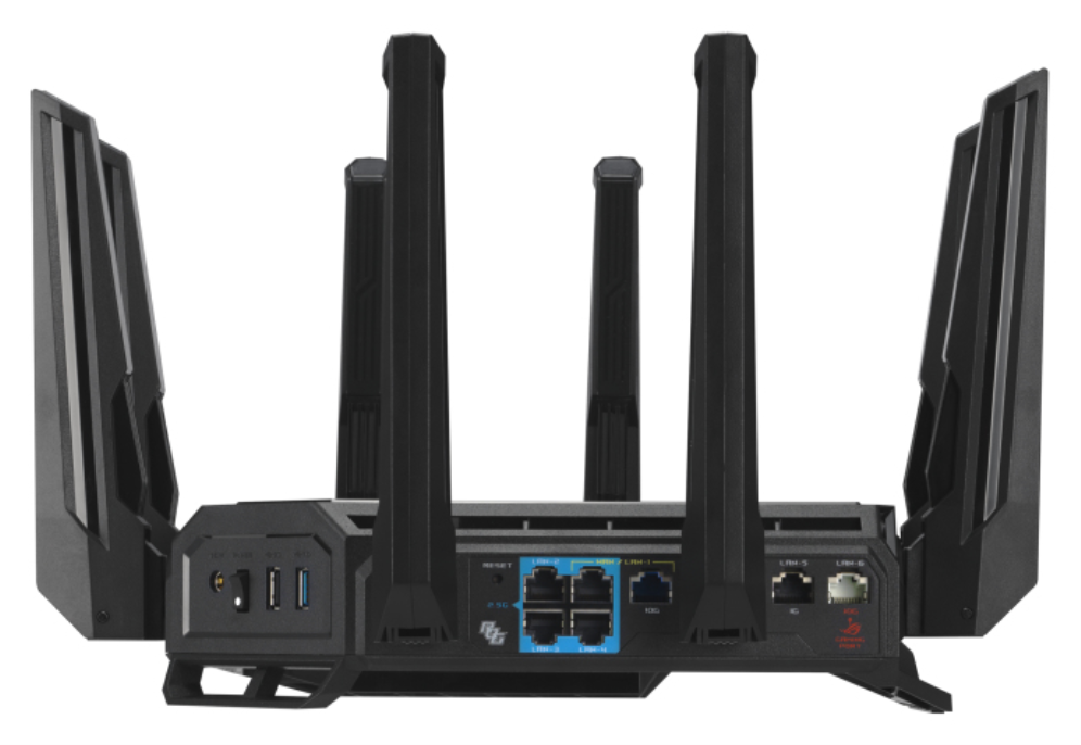 ROUTER GAMING WIFI 7 ASUS ROG RAPTURE GT-BE19000 TRIBANDA - detalle