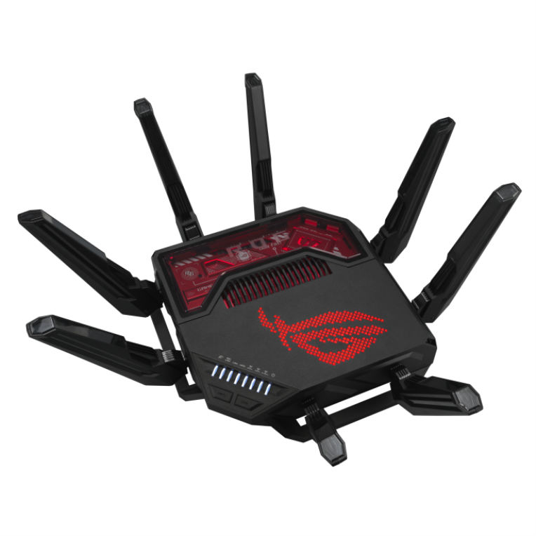 ROUTER GAMING WIFI 7 ASUS ROG RAPTURE GT-BE19000 TRIBANDA - detalle