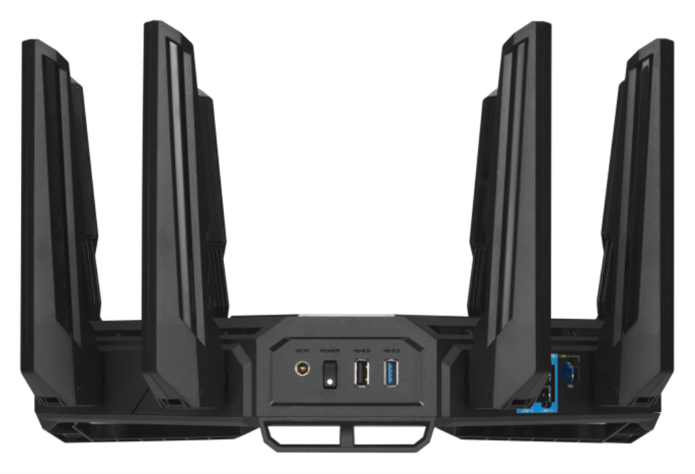ROUTER GAMING WIFI 7 ASUS ROG RAPTURE GT-BE19000 TRIBANDA - detalle