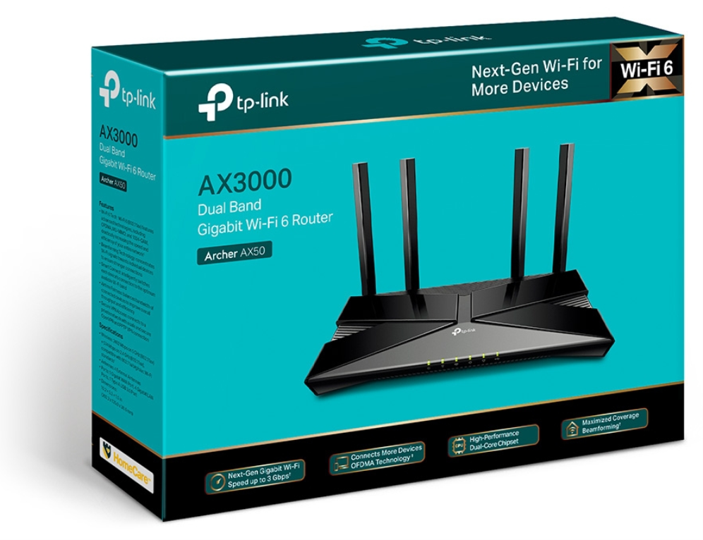 ROUTER GPON TP-LINK AX3000 Dual ual-Band Wi-Fi 6 Router - detalle
