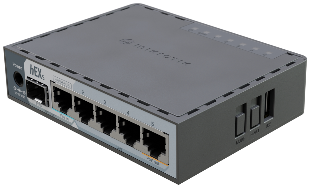 ROUTER MIKROTIK E60iUGS HEX S L4 - detalle