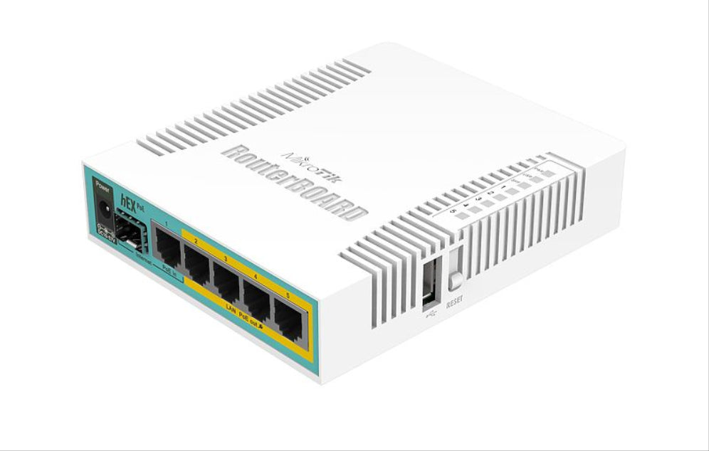 Router Mikrotik hEX PoE branco