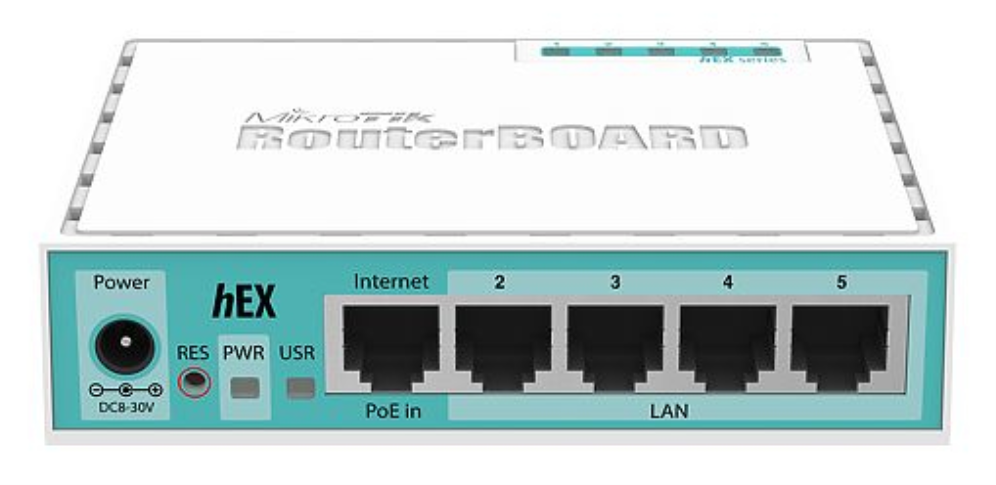 ROUTER MIKROTIK HEX RB750GR3 - detalle
